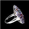 Image 3 : Natural Violet Blue Tanzanite Tourmaline Ring