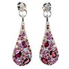 Image 1 : Natural Rhodolite Garnet Peridot Earrings