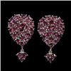 Image 1 : Natural Rhodolite Garnet Earrings