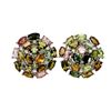 Image 1 : Natural Multi Color Tourmaline Earrings
