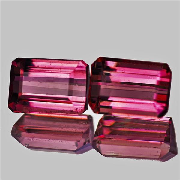 Natural Peach Pink Tourmaline Pair { Flawless-VVS }