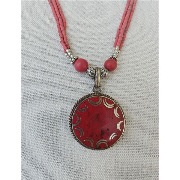 Tibet Hand Made  Coral Necklace
