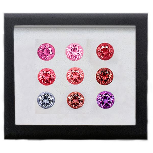 Natural Brilliant Burma Spinels  9 Pcs - VVS