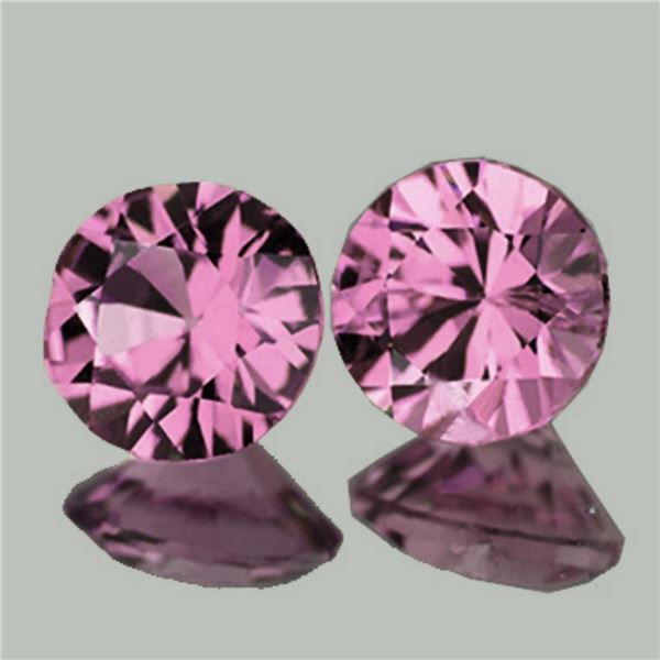 Natural Burma Pink Spinel 1.06 Cts Pair {Flawless-VVS}