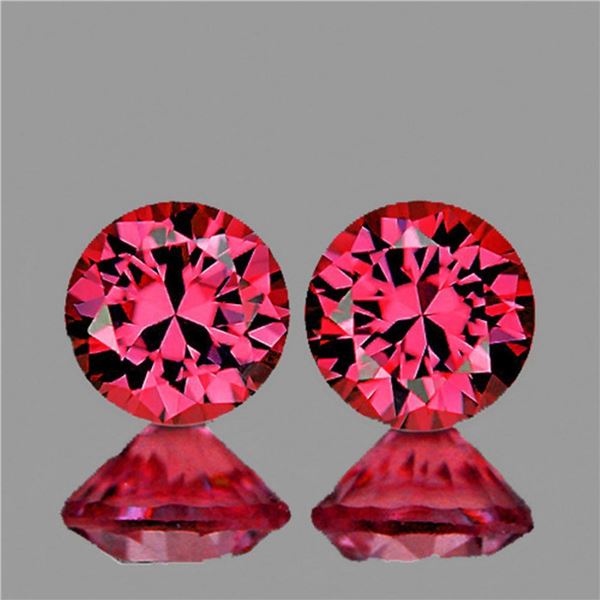 Natural Red Pink Burma Spinel Pair