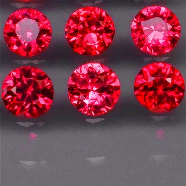 Natural Rare Jedi Burma Red Spinel 6 Pcs - VVS