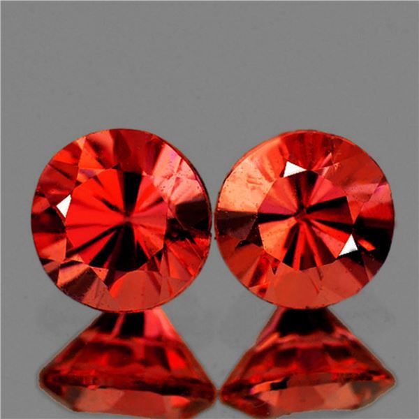 Natural Rare Jedi Burma Orange Spinel Pair[Flawless-VVS]