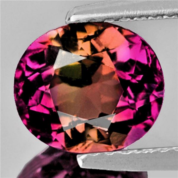 Natural Bi Color Pink Tourmaline { Flawless-VVS }