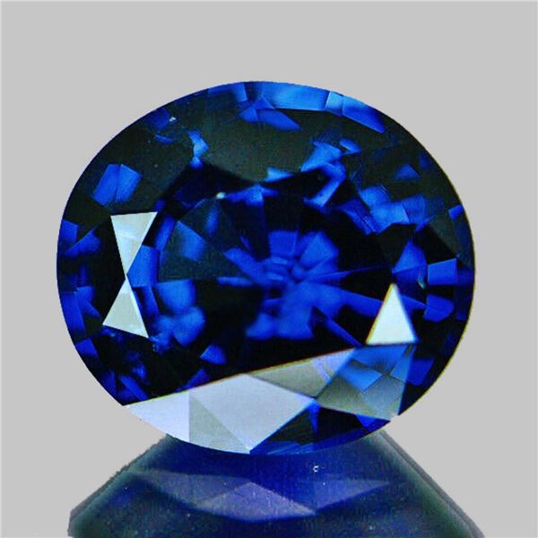 Natural Oval Royal Blue Sapphire {VVS}