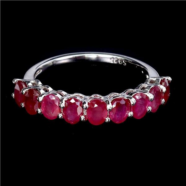 Natural Oval Red Ruby Ring