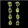 Image 1 : Natural Oval Peridot Earrings