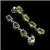 Image 2 : Natural Oval Peridot Earrings