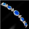 Image 2 : Natural Ethopian Blue Opal Bracelet