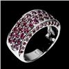Image 1 : Natural  Rhodolite Garnet Ring