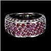 Image 2 : Natural  Rhodolite Garnet Ring