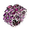 Image 1 : Natural Rhodolite Garnet Ring