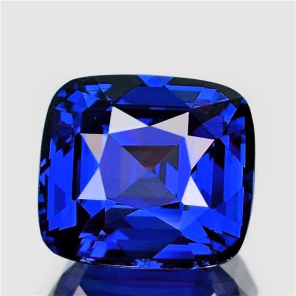 Natural Cushion Royal Blue Sapphire [Flawless-VVS]