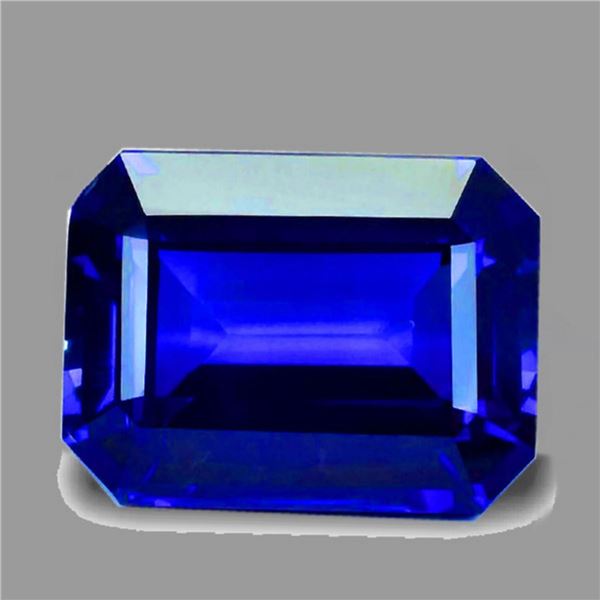 Natural Octagon Royal Blue Sapphire [Flawless-VVS]