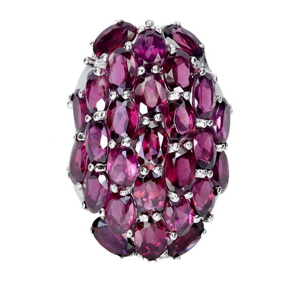 Natural Rhodolite Garnet Ring