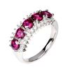 Image 2 : Natural Rhodolite Garnet Ring
