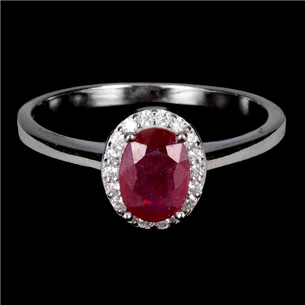 Natural Pigeon Blood Red Ruby Ring