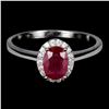 Image 1 : Natural Pigeon Blood Red Ruby Ring