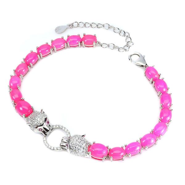 Natural Ethopian Pink Opal Bracelet