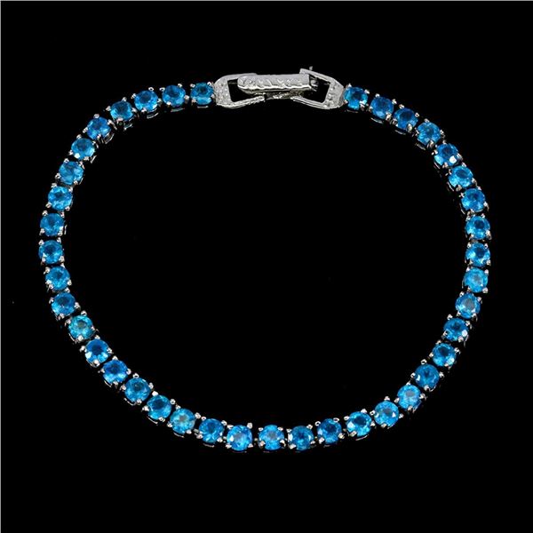 Natural Ethopian Blue Opal Bracelet