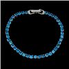 Image 1 : Natural Ethopian Blue Opal Bracelet