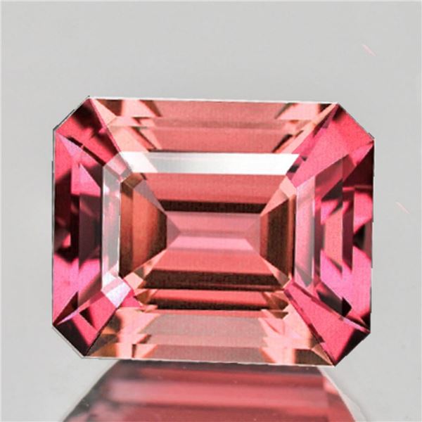 natural Bi-Color Padparadscha Pink Tourmaline{ FL-VVS }