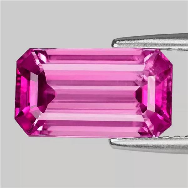 Natural Intense Pink Tourmaline { Flawless-VVS }