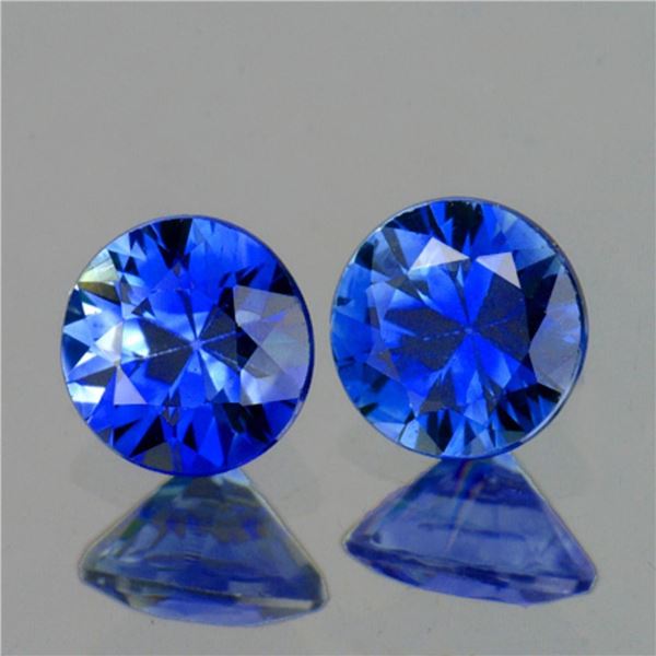 Natural Royal Blue Sapphire Pair {Flawless-VVS}