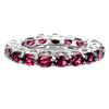 Image 2 : Natural Rhodolite Garnet Eternity Ring