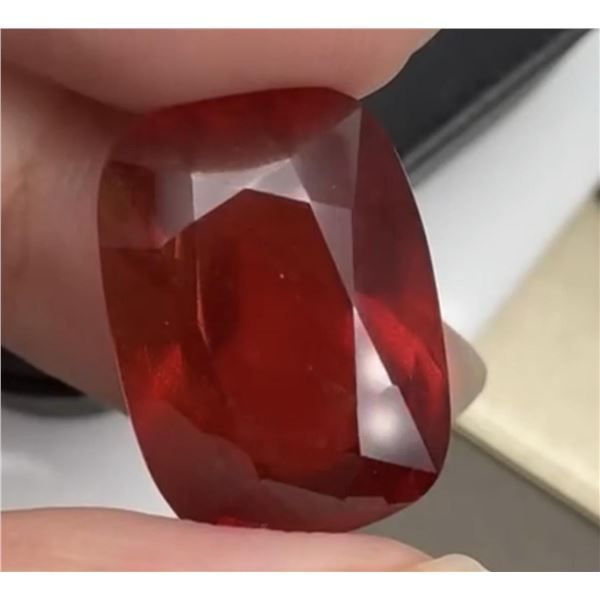 Natural Untreated Red Cushion Ruby GIA Certified