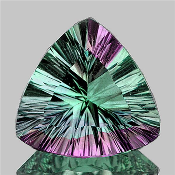 Natural Rare Bi-Color Fluorite {Flawless-VVS1}