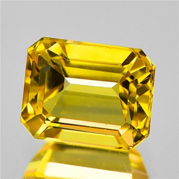 Natural Octagon Yellow Sapphire [Flawless-VVS]