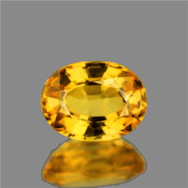 Natural Oval Yellow Sapphire [Flawless-VVS]