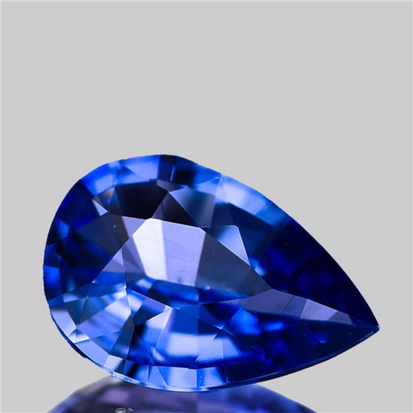 Natural Brilliant Pear Blue Sapphire [Flawless-VVS]