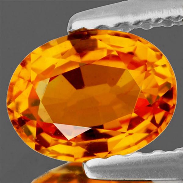 Natural Oval Golden Yellow Sapphire [Flawless-VVS]