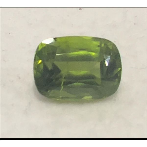Natural Cushion Green Peridot 10.98 Cts - Untreated
