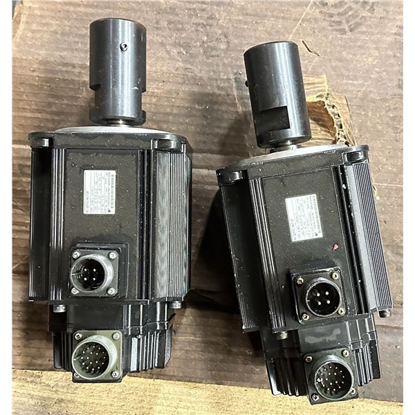 (2) Yaskawa #SGMG-13ASRCS AC Servo Motor w/#UTMAH-B15ASB Encoders