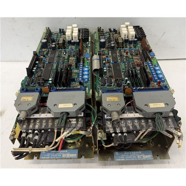 (2) Yaskawa #CACR-SR15SB1AFY100 Servopacks