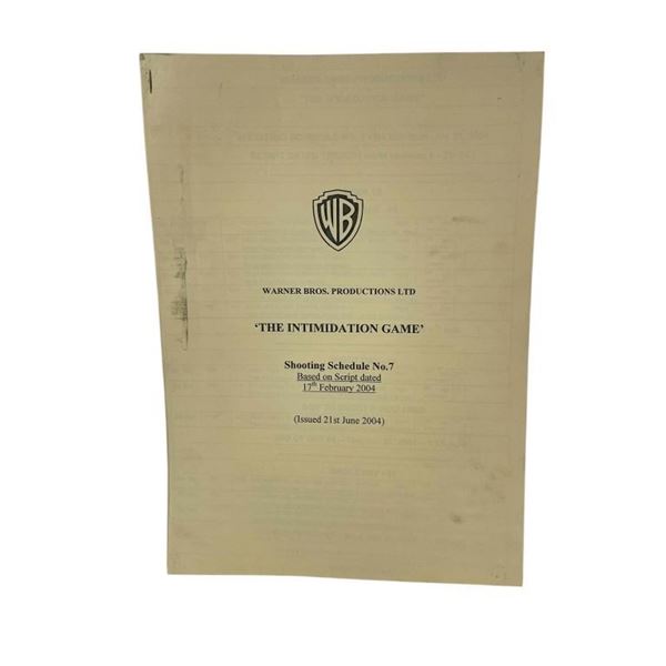 Batman Begins (2005) - Shooting Schedule