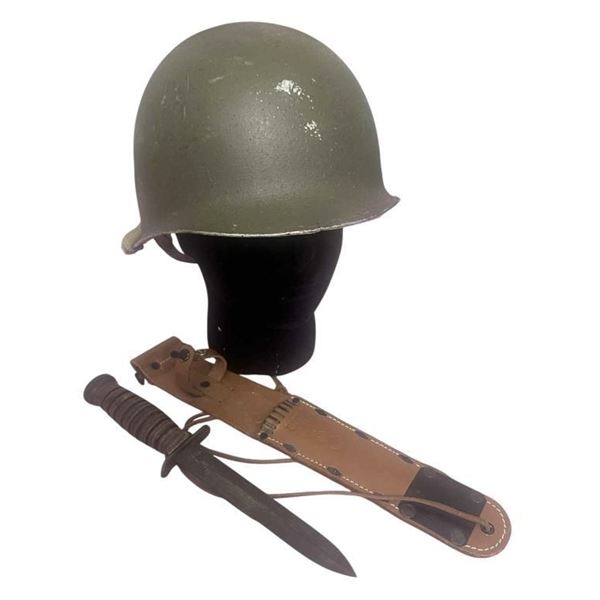 The Monuments Men (2008) - Frank Stokes' (George Clooney) Helmet and Sam Epstein's (Dmitri Leonidas)