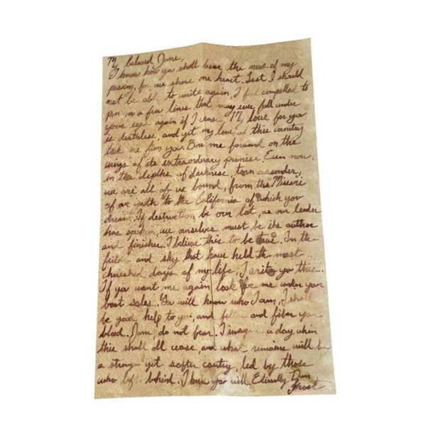 Jane Got a Gun (2015) - Natalie Portman Letter