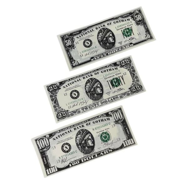 Batman Forever (Val Kilmer 1995) - 20, 50 and 100 Dollar Money Set