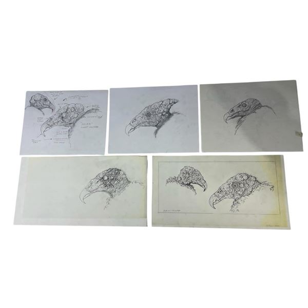 The Rage (2007) - Vulture Hand Drawn Concept Art (x5)