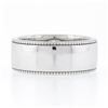 Image 5 : NEW 14k Gold GIA 0.53 ctw Emerald Cut Diamond Solitaire Milgrain Wide Band Ring