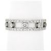 Image 4 : 18k White Gold 1.44 ctw Round Brilliant Diamond Open Center Eternity Band Ring