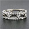 Image 5 : 18k White Gold 1.44 ctw Round Brilliant Diamond Open Center Eternity Band Ring